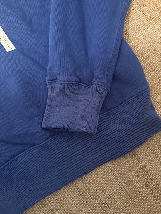 Polo Ralph Lauren Blue "Surf Team" Crewneck Sweater Distressed Medium - Picture 6 of 9